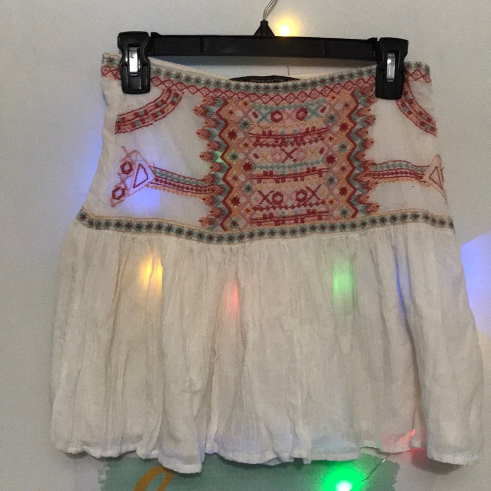 ZARA EMBROIDERED TUBE TOP